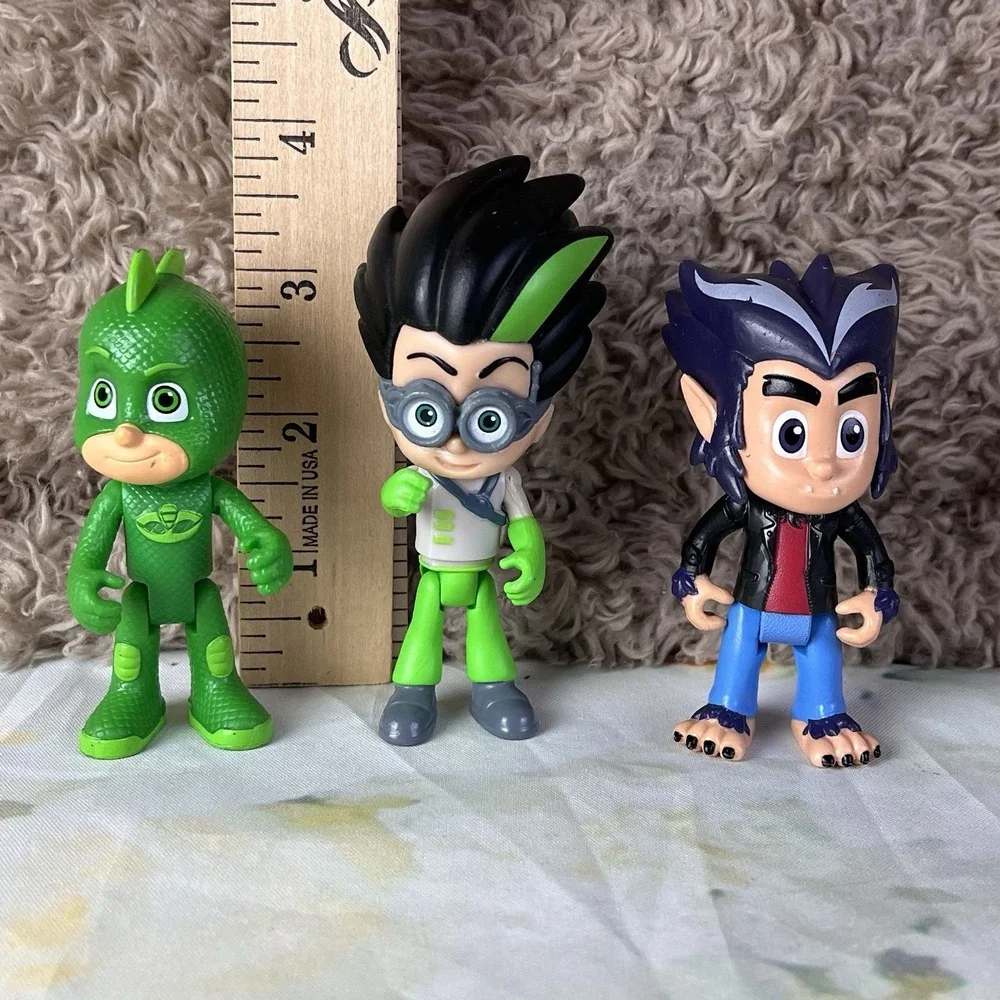 PJ Masks Toy Action Figures Green Gekko Howler Wolfy Wolfie Romeo Villains Lot